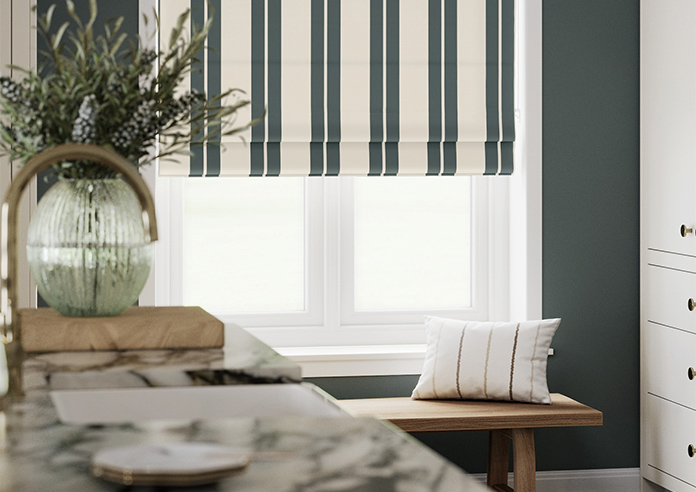 The British Stripe Co. Edward, Teignbridge No.1 - Twist&Fit Roman Blind - Image 5